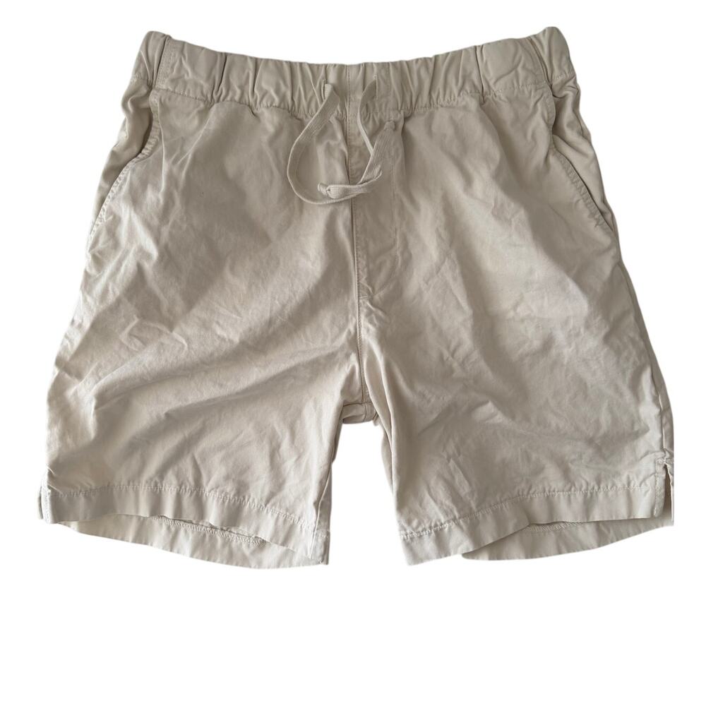 Save Khaki United SKU Drawstring Elastic Flat Shorts Mens Cotton Canvas NWOT